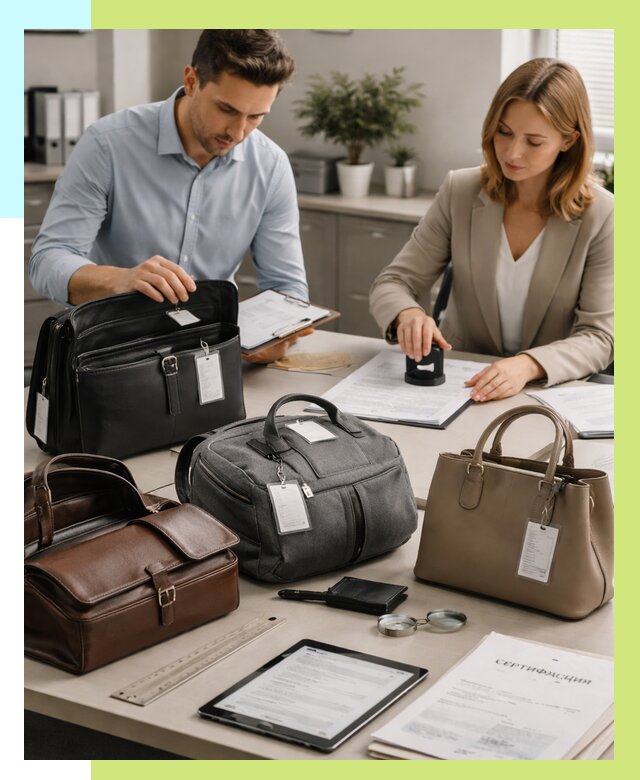 Сертификация сумок в Тамбове от 7616 руб. | Алешин-Тмб