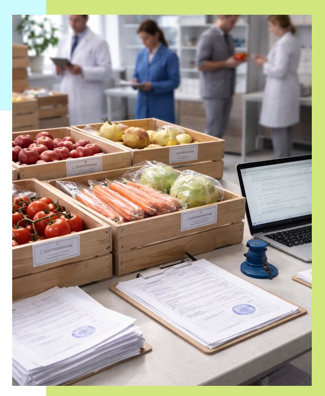 Сертификация овощей и фруктов в Тамбове от 8631 р. | Алешин-Тмб