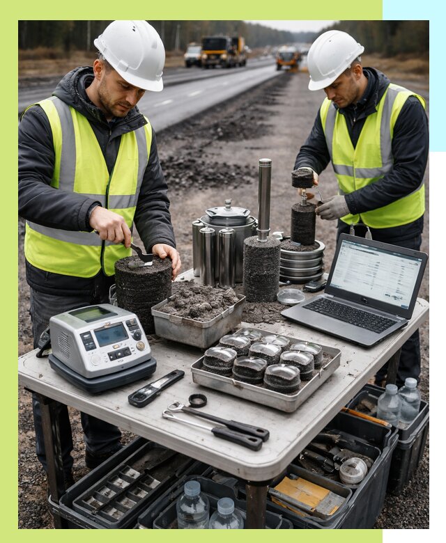 Сертификация асфальта: испытания и подтверждение в Тамбове