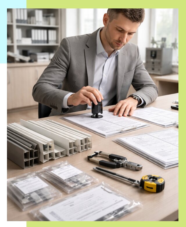 Сертификация ПВХ продукции в Тамбове от 8631 р., Алешин-Тмб