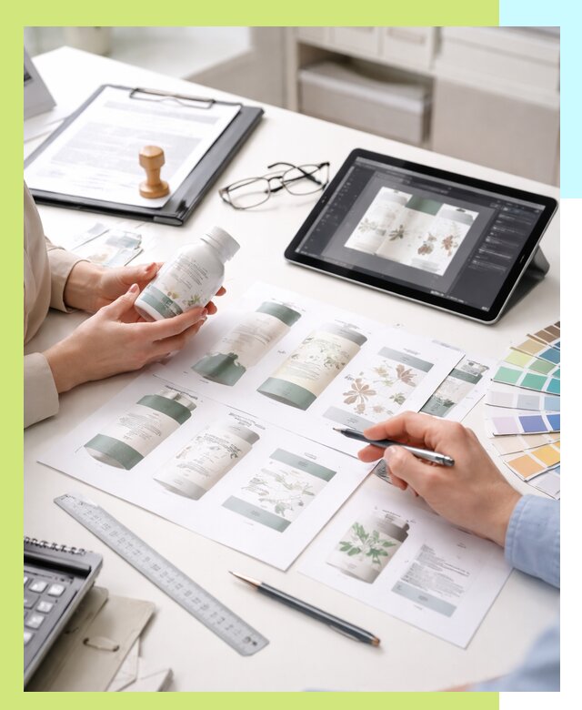 Профессиональная разработка дизайна и текста этикетки продукции в Тамбове