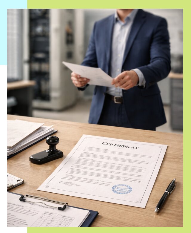 Сертификат на оборудование в Тамбове от 15231 р. | Алешин-Тмб