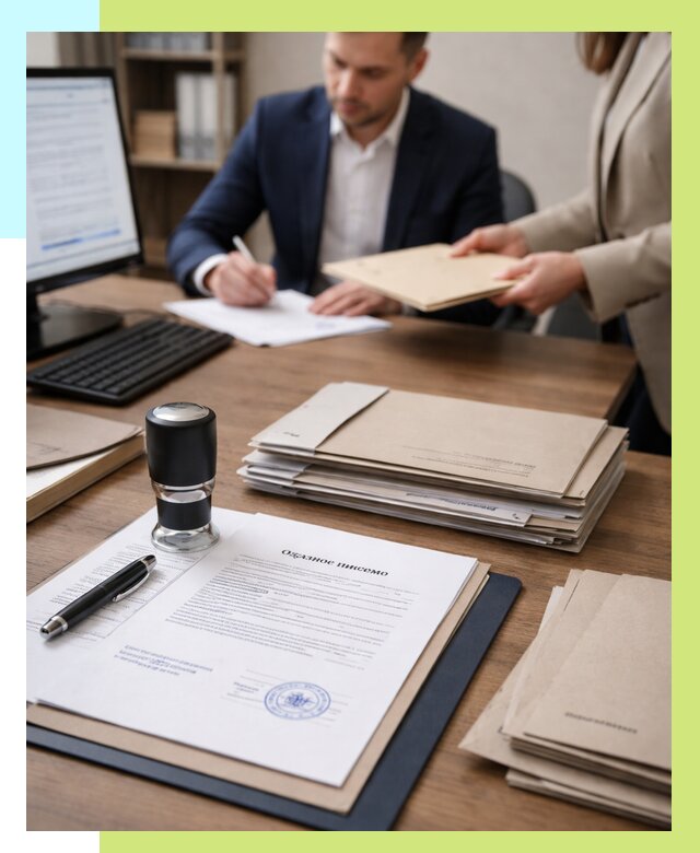 Отказное письмо для таможни в Тамбове от 3046 р, Алешин-Тмб