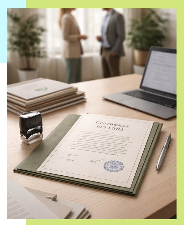 Сертификат без ГМО в Тамбове от 7616 р. оформить срочно Алешин-Тмб