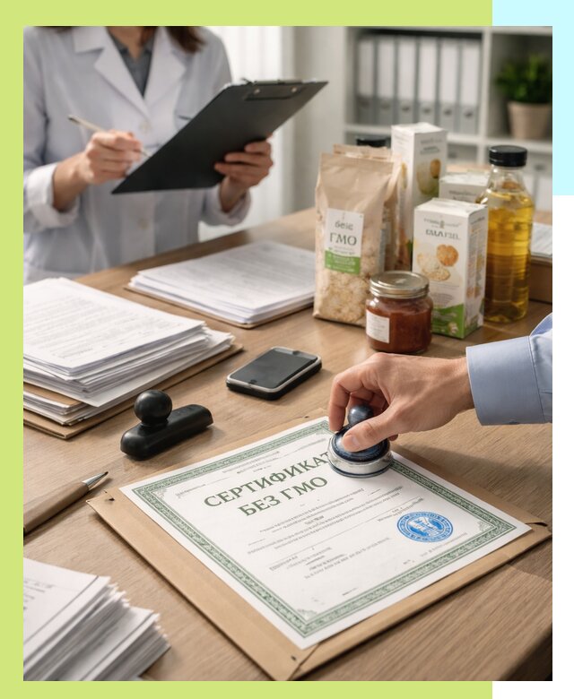 Получение сертификата Без ГМО для продукции в Тамбове