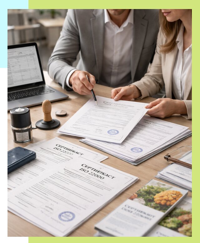 Сертификат ISO 22000 в Тамбове от 40616 р. под ключ | Алешин-Тмб